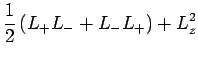 $\displaystyle \frac{1}{2}\,(L_+L_-+L_-L_+)+L_z^2$