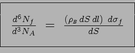 \begin{displaymath}\begin{array}{\vert c\vert}\hline { }\\ ~~
\scalebox{1.4}{$\f...
...}{$B$}}\,dS\,dl)~d\sigma_f}{dS}$}
~~\\ { }\\ \hline \end{array}\end{displaymath}
