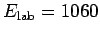 $ E_\mathrm{lab}=1060$