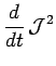 $\displaystyle \frac{d}{dt}\,\mathcal{J}^2$