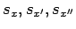 $ s_x,s_{x^\prime},s_{x^{\prime\prime}}$